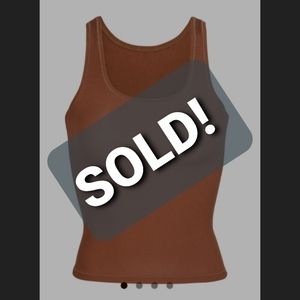 SOLD! SKIMS soft lounge tank copper
